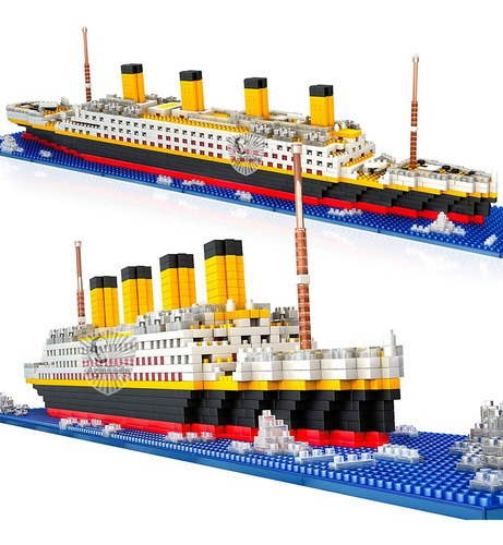 Blocos De Montar Navio Rms Titanic 1860 Peças Cruzeiro