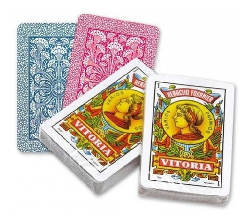 Set 2 Naipes Español Fournier N°12 Baraja 40 Cartas