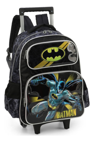 Mochila De Carrinho Batman Cinza 