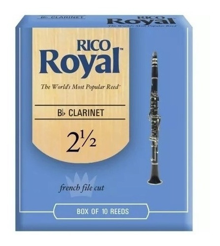 Cañas Daddario Rico Royal Clarinete Nº 2.5 Rcb1025 X10