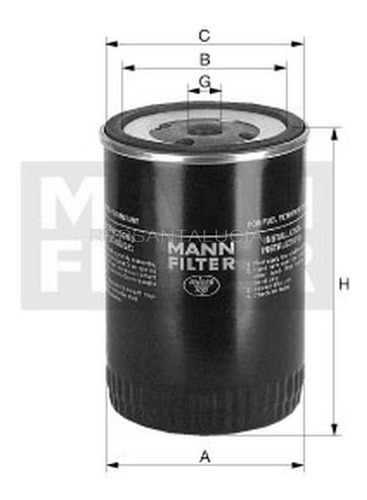 Filtro Combustible Camion 150 / 160 / 190-fiat 619 / 697mann