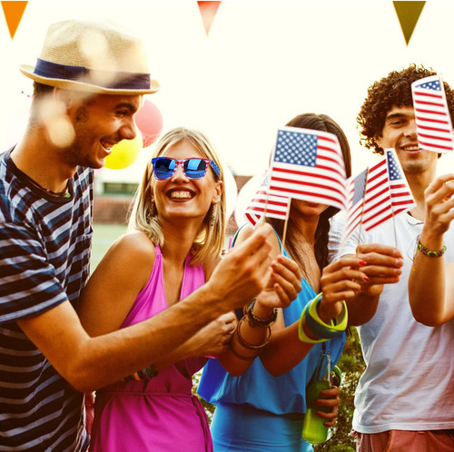 Donse 3 Pares De Gafas De Sol Con Estilo Bandera Americana