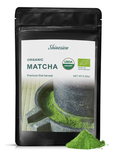 Shinesion Polvo De Te Verde Matcha, Grado Culinario, Matcha