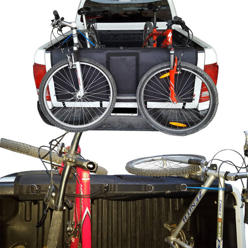Imagen 6 de 8 de Protector Compuerta Trasera Hilux 2016 2017 2018 2019 Camara Estampada Ideal Bicicletas Cw