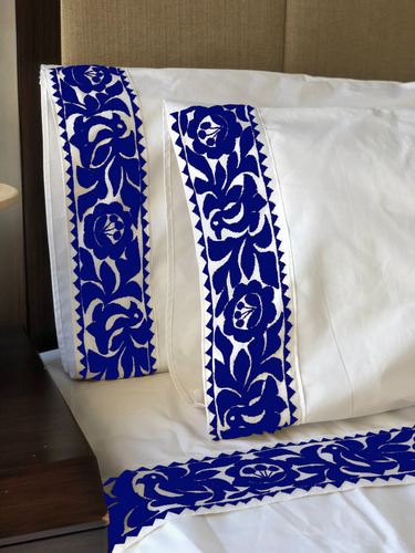 Fundas Para Almohadas Flor De Piña Bordada A Mano Sin Sábana