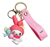 Comprar Llavero Sanrio Fruta Melody Kuromi Cinna Durazno Silicona X1