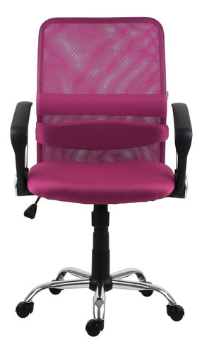 Cadeira de escritório MGM Flex Bilbao diretor  rosa com estofado de mesh