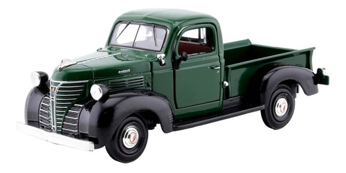 Plymouth Pickup 1941 Escala 1:24 Motor Max Verde