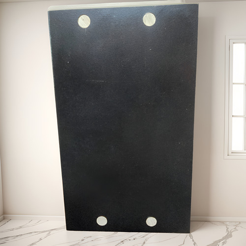 Set De 6 Estantes Cuadrados + Kit Instalacion Negro Con Bordes En Paraiso