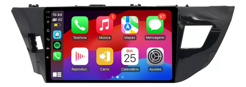 Kit Multimidia Corolla 14/17 10p Android 14 Carplay 2gb 32gb