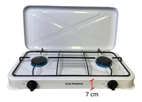 Imagen 4 de 4 de Cocina A Gas 2 Quemadores Encimera + Manguera Y Regulador