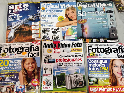 Revistas Audio Vídeo Foto Arte Digital Lote6