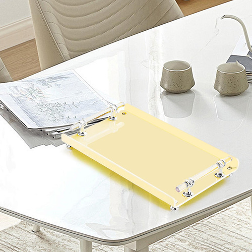 Bandeja Rectangular Para Servir Con Asas, Bandeja Decorativa