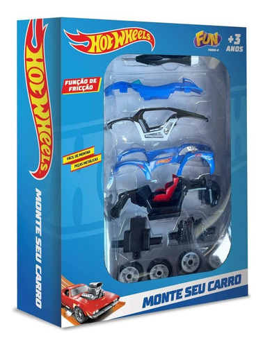 Hot Wheels Monte Seu Carro Azul Fun F0082-7