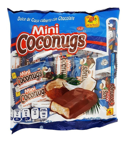 Chocolate Mini Coconugs De La Rosa Dulce 24 Piezas