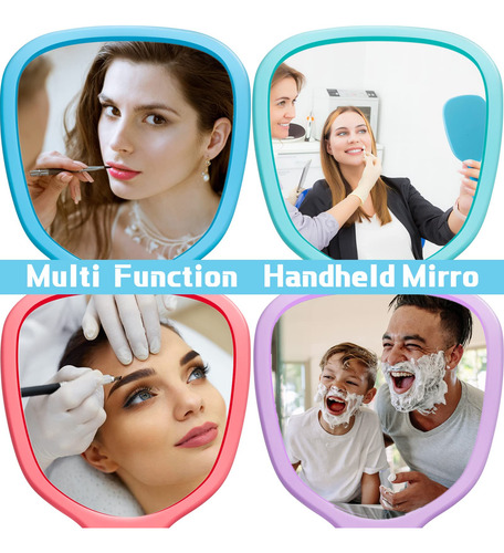 Espejo De Mano Compacto Cosmético De Maquillaje En 6 Colores