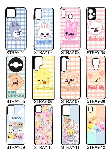 Funda Personalizada Stray Kids Skzoo Para Samsung Motorola Negro Samsung S25