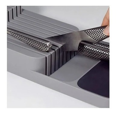 Imagen 9 de 9 de Organizador De Cuchillo Porta Cuchillos Para Cajon De Cocina