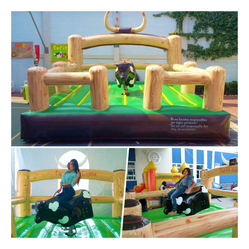 Puestos Mini Feria Kermes Juegos Infantiles Toro Mecanico