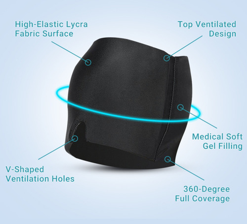 Gorro De Gel Alivio De Migraña Dolor Cabeza Compresa 360o