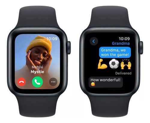 Apple Watch Se 2 40mm Gps Caja De Aluminio Color Medianoche