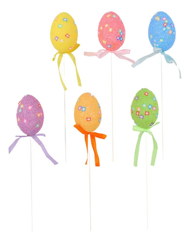 6 Piezas De De Huevo De Pascua, Decoración De Mariposa