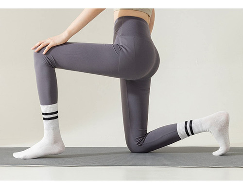 C 8 Pares De Calcetines Antideslizantes De Yoga Para Mujer