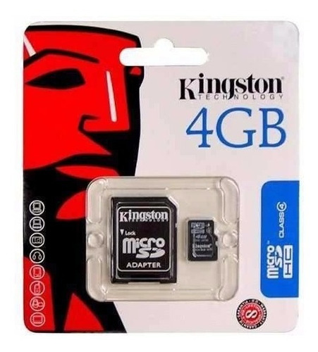 Memoria Microsd 4gb Kingston Selladas Originales + Adapt Sd