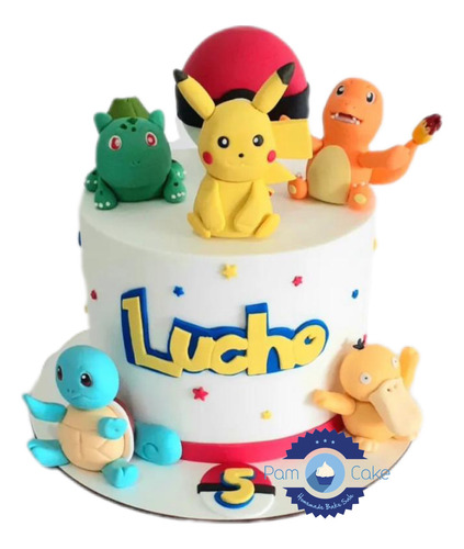 Torta Artesanal Cumpleaños Pokemon Pokemon Go Pikachu