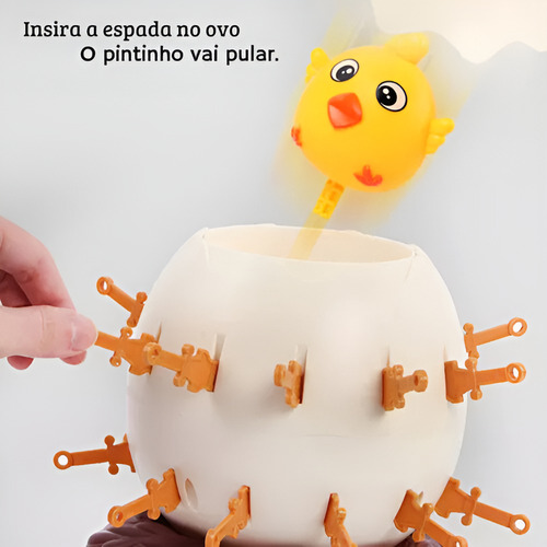 Jogo Quebra Ovo Solta Pintinho Grande Espadas Pula Pintinho