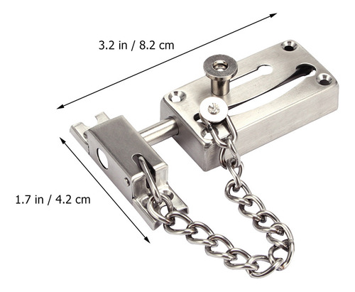 Cerradura Antirrobo Con Cadena Con Cerrojo De Puerta