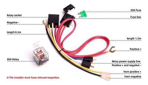 Bocina Neumática Compacta De 12 V Con Compresor Y Relé Autom