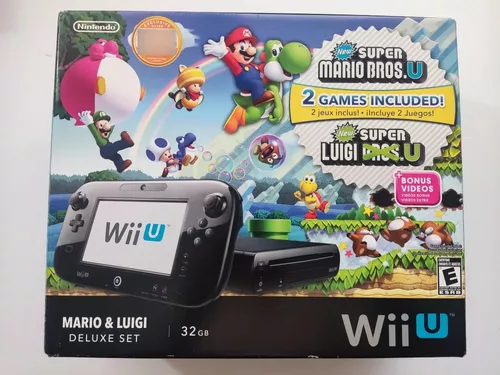 Nintendo Wii U usada con 2 juegos