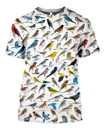 Camisetas Impresas En 3d Insectos Aves