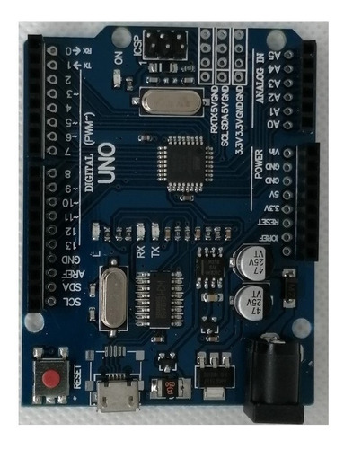 Tarjeta Arduino Uno R3 Micro Usb Mega328p Version Nueva