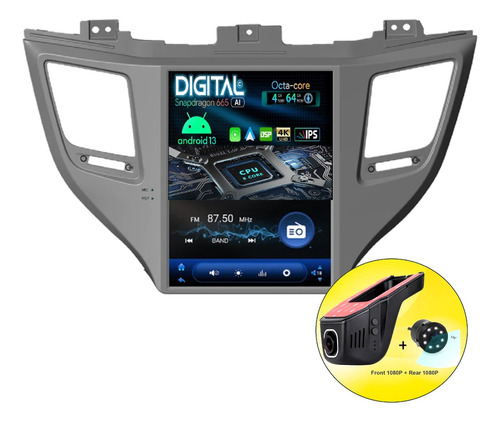 Radio Pantalla Android Tesla Hyundai Tucson Tl