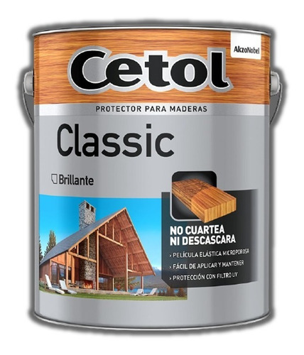 Cetol Classic Brillante Color Roble X 4 Lt Sibaco