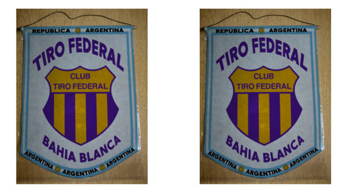 Banderin Grande 40cm Tiro Federal Bahia Blanca