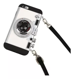 Funda Vintage Emily In Paris Para iPhone 7 8 Camara Blanca