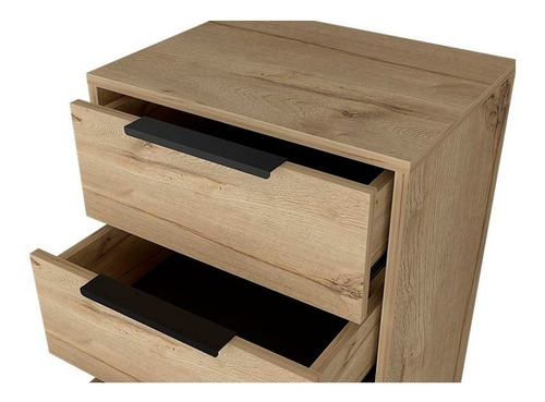 Comoda 3 Cajones Alta Concept D-91 45x35x90 Cm Duna+wengue