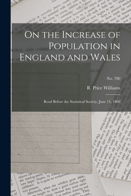 Libro On The Increase Of Population In England And Wales:...