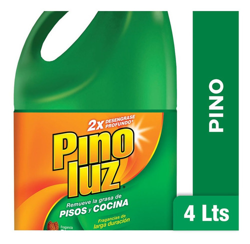 Limpiador De Pisos Pino Luz Aroma Pino Botella X 4 L