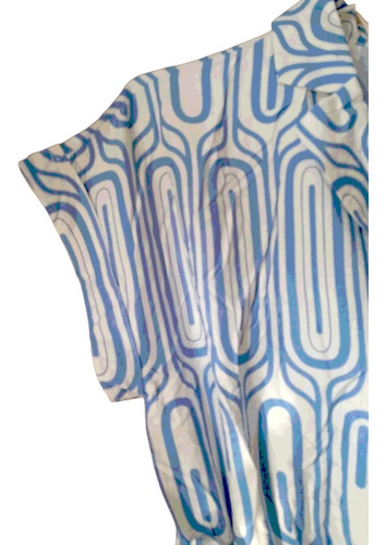 Lulu White Palazzo Para Mujer Colores Tallas S, M Y L Nuevos Azul Claro Franjas S