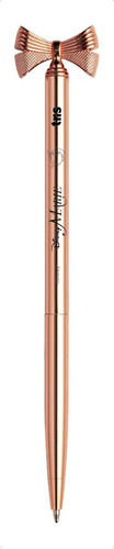 Caneta Tris Gift Pen Marie Laço Luxo Corpo Metalico Cor Da Tinta Preto Cor Do Exterior Dourado