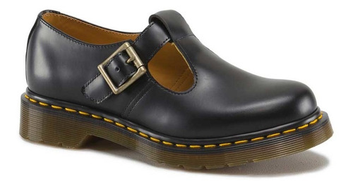 Zapatos Dr. Martens Polley Black Smooth Mujer