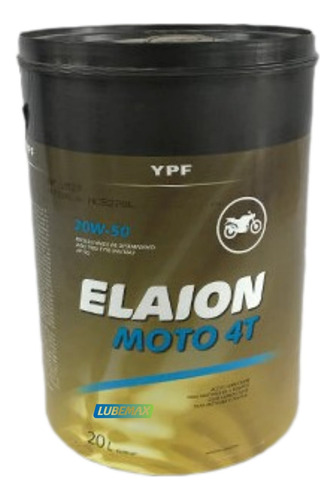 Aceite Ypf Elaion Moto 4t 20w50  X 20 Lts