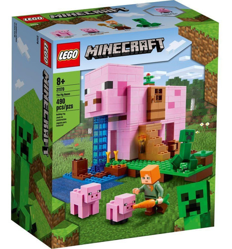 Lego Minecraft - A Casa Do Porco Quantidade de peças 490