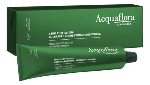  Acquaflora Coloração Permanente Vegana 60g 7.0 Louro Natural Tom 7.0 Louro Natural