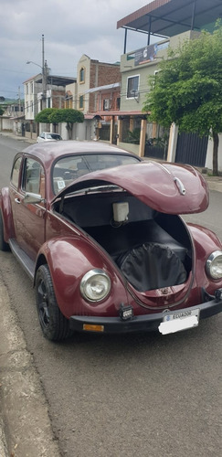 Volkswagen Escarabajo 1600cc Brasilero Color Concho De Vino