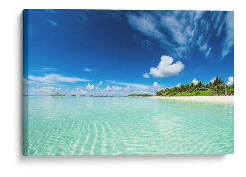 Cuadro Playas Hermosas Paraiso Paisaje Azul Para Sala 60x40